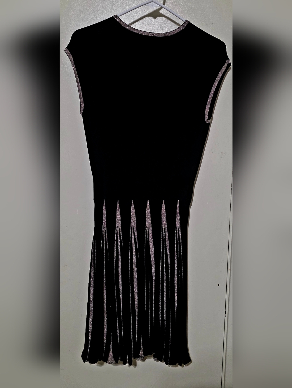 Ted Baker Aleese Black Dress with Gold Trim. US Size 4-6, TB Size 2. In EUC!